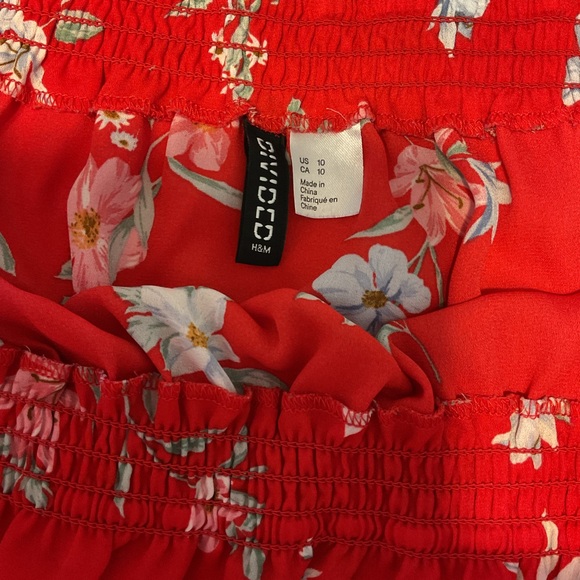 OFF SHOULDER FLORAL TOP BY DIVIDED | H&M - Picture 7 of 7